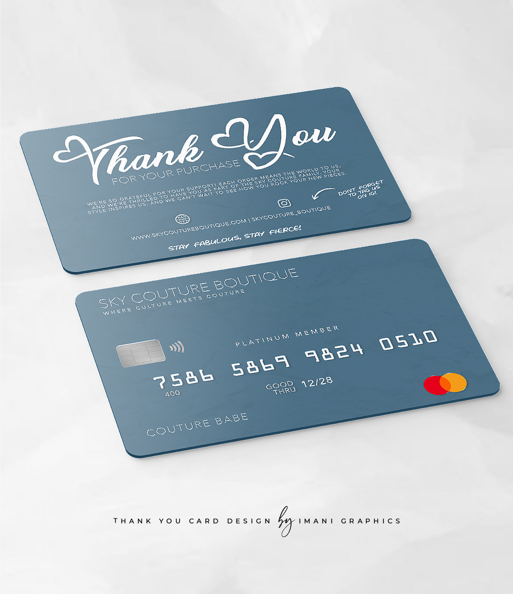 Thank You Card Design